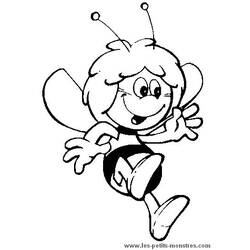 Раскраска: Майя пчела (мультфильмы) #28238 - Бесплатные раскраски для печати