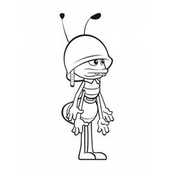 Раскраска: Майя пчела (мультфильмы) #28241 - Бесплатные раскраски для печати