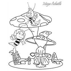 Раскраска: Майя пчела (мультфильмы) #28249 - Бесплатные раскраски для печати