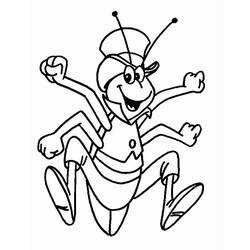 Раскраска: Майя пчела (мультфильмы) #28253 - Бесплатные раскраски для печати