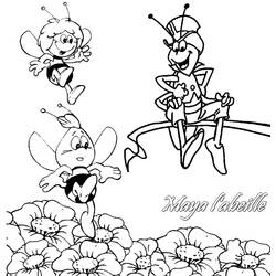 Раскраска: Майя пчела (мультфильмы) #28255 - Бесплатные раскраски для печати