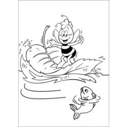 Раскраска: Майя пчела (мультфильмы) #28265 - Бесплатные раскраски для печати