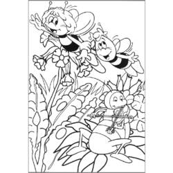 Раскраска: Майя пчела (мультфильмы) #28295 - Бесплатные раскраски для печати