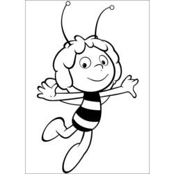Раскраска: Майя пчела (мультфильмы) #28297 - Бесплатные раскраски для печати