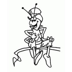 Раскраска: Майя пчела (мультфильмы) #28301 - Бесплатные раскраски для печати