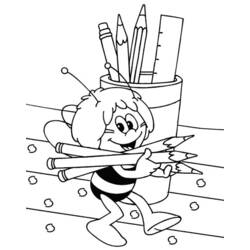 Раскраска: Майя пчела (мультфильмы) #28303 - Бесплатные раскраски для печати