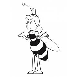 Раскраска: Майя пчела (мультфильмы) #28328 - Бесплатные раскраски для печати