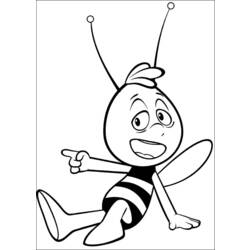 Раскраска: Майя пчела (мультфильмы) #28336 - Бесплатные раскраски для печати
