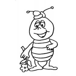 Раскраска: Майя пчела (мультфильмы) #28395 - Бесплатные раскраски для печати