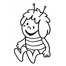 Раскраска: Майя пчела (мультфильмы) #28397 - Бесплатные раскраски для печати