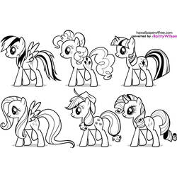 Раскраска: Маленький пони (мультфильмы) #41872 - Бесплатные раскраски для печати