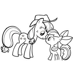 Раскраска: Маленький пони (мультфильмы) #42119 - Бесплатные раскраски для печати
