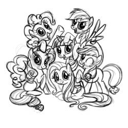 Раскраска: Маленький пони (мультфильмы) #42192 - Бесплатные раскраски для печати
