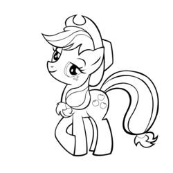 Раскраска: Маленький пони (мультфильмы) #42212 - Бесплатные раскраски для печати