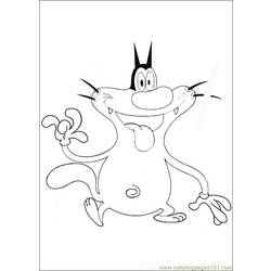 Раскраска: Огги и Каффардс (мультфильмы) #37850 - Бесплатные раскраски для печати