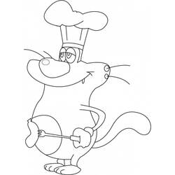 Раскраска: Огги и Каффардс (мультфильмы) #37857 - Бесплатные раскраски для печати