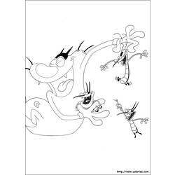 Раскраска: Огги и Каффардс (мультфильмы) #37865 - Бесплатные раскраски для печати
