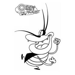 Раскраска: Огги и Каффардс (мультфильмы) #37875 - Бесплатные раскраски для печати