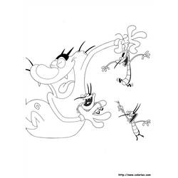 Раскраска: Огги и Каффардс (мультфильмы) #37913 - Бесплатные раскраски для печати