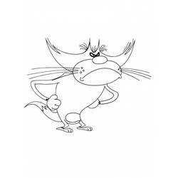 Раскраска: Огги и Каффардс (мультфильмы) #37945 - Бесплатные раскраски для печати