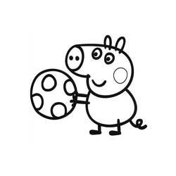 Раскраска: Свинка Пеппа (мультфильмы) #43914 - Бесплатные раскраски для печати