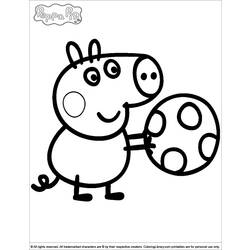 Раскраска: Свинка Пеппа (мультфильмы) #43915 - Бесплатные раскраски для печати