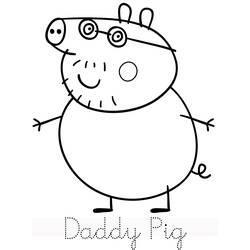 Раскраска: Свинка Пеппа (мультфильмы) #43928 - Бесплатные раскраски для печати