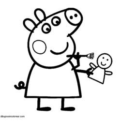 Раскраска: Свинка Пеппа (мультфильмы) #43929 - Бесплатные раскраски для печати