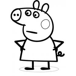 Раскраска: Свинка Пеппа (мультфильмы) #43937 - Бесплатные раскраски для печати