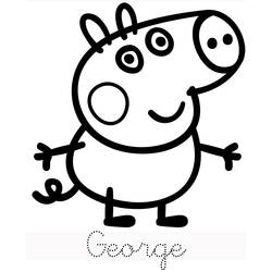 Раскраска: Свинка Пеппа (мультфильмы) #43942 - Бесплатные раскраски для печати