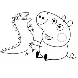 Раскраска: Свинка Пеппа (мультфильмы) #43944 - Бесплатные раскраски для печати