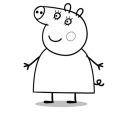Раскраска: Свинка Пеппа (мультфильмы) #43953 - Бесплатные раскраски для печати