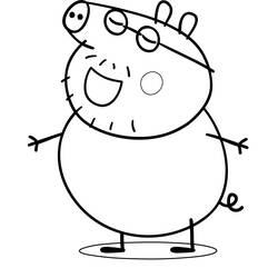 Раскраска: Свинка Пеппа (мультфильмы) #43954 - Бесплатные раскраски для печати