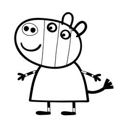 Раскраска: Свинка Пеппа (мультфильмы) #43956 - Бесплатные раскраски для печати