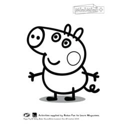 Раскраска: Свинка Пеппа (мультфильмы) #43958 - Бесплатные раскраски для печати