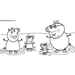 Раскраска: Свинка Пеппа (мультфильмы) #43962 - Бесплатные раскраски для печати
