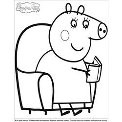 Раскраска: Свинка Пеппа (мультфильмы) #43969 - Бесплатные раскраски для печати