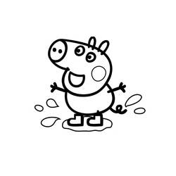 Раскраска: Свинка Пеппа (мультфильмы) #43988 - Бесплатные раскраски для печати