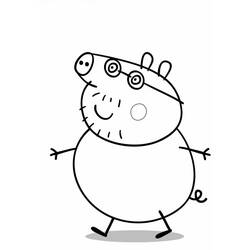 Раскраска: Свинка Пеппа (мультфильмы) #43990 - Бесплатные раскраски для печати