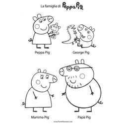Раскраска: Свинка Пеппа (мультфильмы) #43997 - Бесплатные раскраски для печати