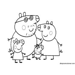 Раскраска: Свинка Пеппа (мультфильмы) #44013 - Бесплатные раскраски для печати