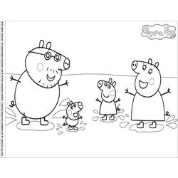 Раскраска: Свинка Пеппа (мультфильмы) #44021 - Бесплатные раскраски для печати