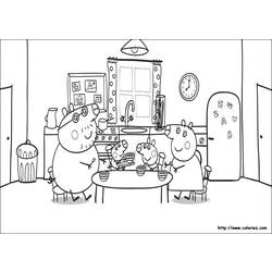 Раскраска: Свинка Пеппа (мультфильмы) #44023 - Бесплатные раскраски для печати