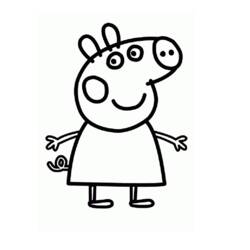 Раскраска: Свинка Пеппа (мультфильмы) #44042 - Бесплатные раскраски для печати