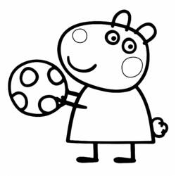 Раскраска: Свинка Пеппа (мультфильмы) #44046 - Бесплатные раскраски для печати