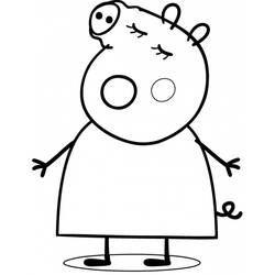 Раскраска: Свинка Пеппа (мультфильмы) #44067 - Бесплатные раскраски для печати