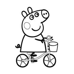 Раскраска: Свинка Пеппа (мультфильмы) #44073 - Бесплатные раскраски для печати