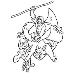 Раскраска: Экскалибур, волшебный меч (мультфильмы) #41738 - Бесплатные раскраски для печати