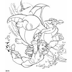 Раскраска: Экскалибур, волшебный меч (мультфильмы) #41741 - Бесплатные раскраски для печати