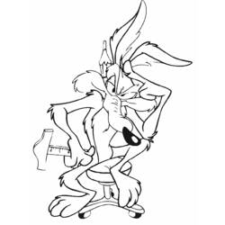 Раскраска: Beep Beep и Койот (мультфильмы) #47168 - Бесплатные раскраски для печати